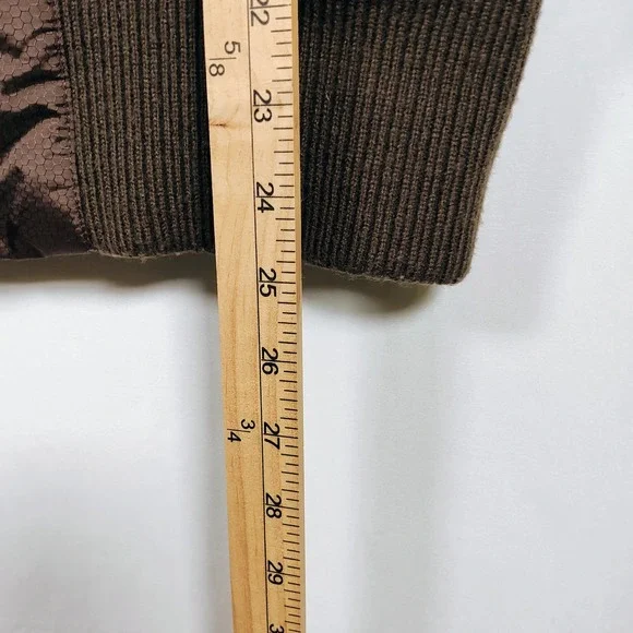 Baby Phat Women's Full Zipper Medium Puffer Brown Winter Jacket - Picture 4 of 16